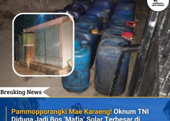 Diduga Jadi “Bos Solar Subsidi”, Oknum TNI di Jeneponto Disorot — POM Diminta Bertindak Tegas Tanpa Toleransi