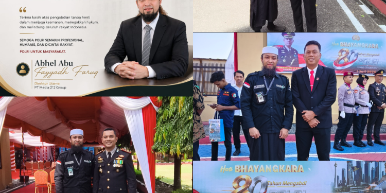 Direktur PT. Media 212 Group Hadiri HUT Bhayangkara ke-80, Sampaikan Ucapan Selamat dan Apresiasi kepada Polri