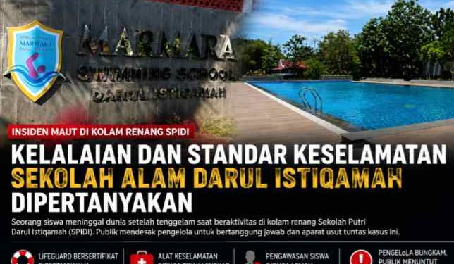 Tragedi Kolam Renang SPIDI, Standar Keselamatan Sekolah Alam Darul Istiqamah Dipertanyakan